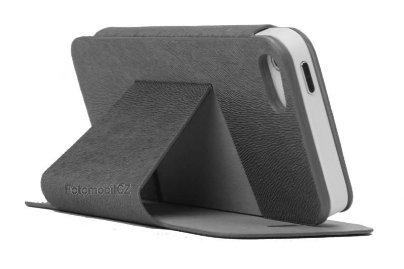 Stojánkové pouzdro ROCK šedé pro Iphone 5, 5S