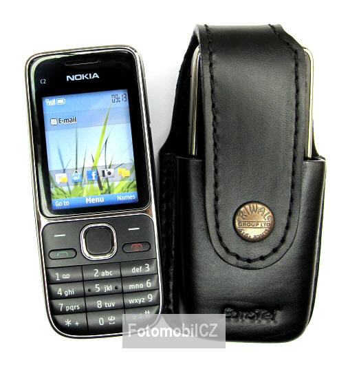 Luxusní kožené pouzdro s klipem pro Nokia C2-01