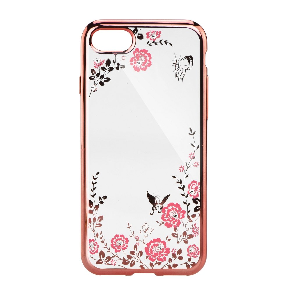 Silikonové pouzdro s kamínky ROSE GOLD pro Xiaomi Redmi 4X