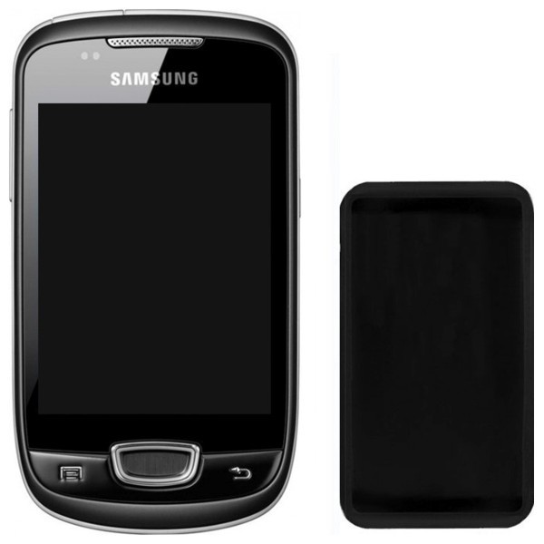 CELLY SILY, silikonový obal pouzdro pro SAMSUNG S5570 GALAXY mini, barva černá