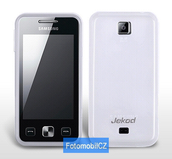 Silikonové ochranné pouzdro JEKOD TPU + fólie White pro Samsung C6712