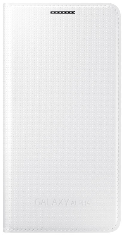 Originální flip pouzdro EF-FG850BW pro Samsung G850 Galaxy ALPHA, White + ochranné sklo