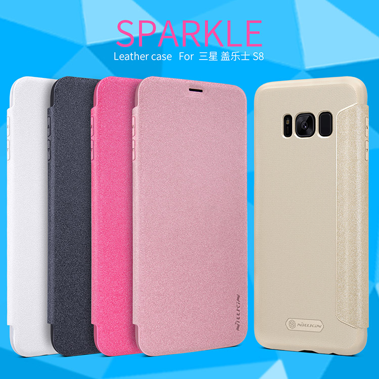 Nillkin Sparkle Folio Pouzdro White pro Samsung G950 Galaxy S8