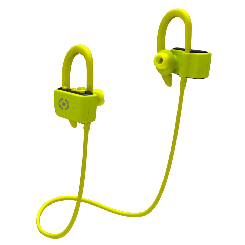Sportovní stereo Bluetooth sluchátka CELLY BHSPORTPRO, žlutá