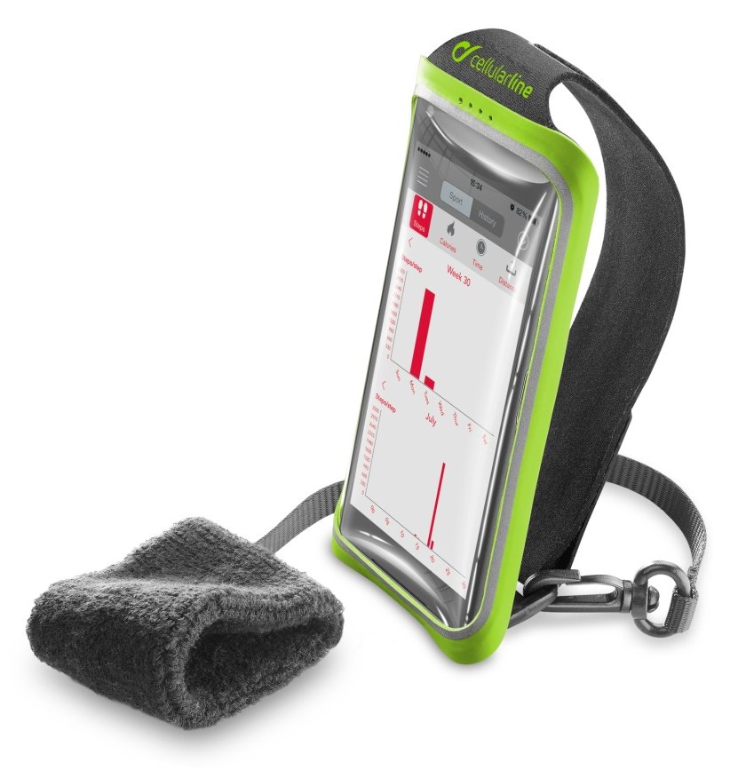 Sportovní pouzdro CellularLine HANDBAND, pro smartphony do velikosti 5,2