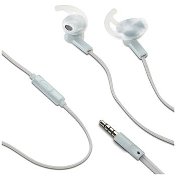 Stereo sluchátka CELLY FITBEAT, 3,5mm jack, bílá