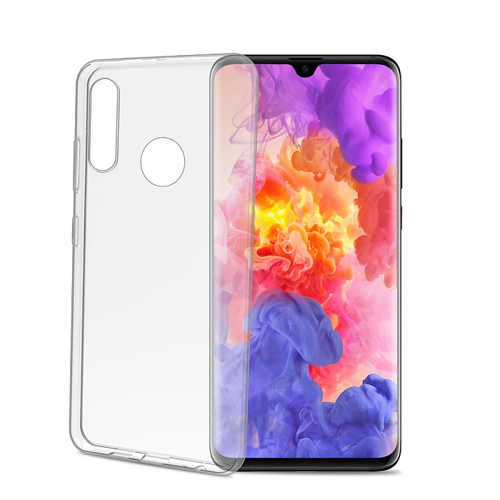 TPU silikonové pouzdro CELLY Gelskin pro Huawei P30 Lite, bezbarvé + sklo na displej