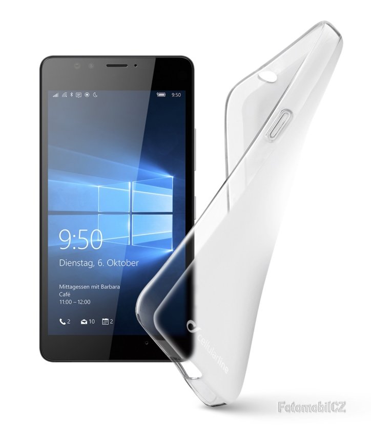 TPU silikonové pouzdro Cellularline SHAPE pro Microsoft Lumia 950