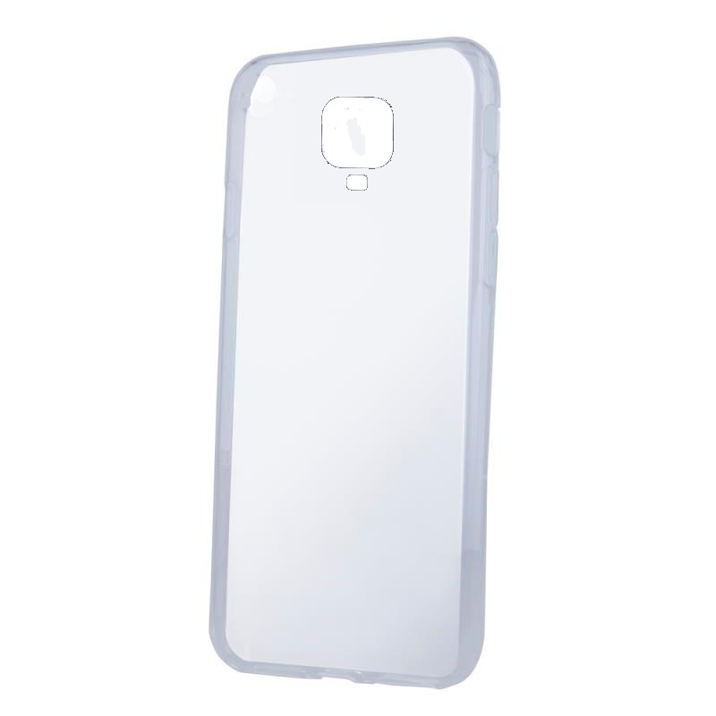 2 kusy silikonové TPU pouzdro Slim 1mm pro Xiaomi Redmi Note 9 Pro transparentní