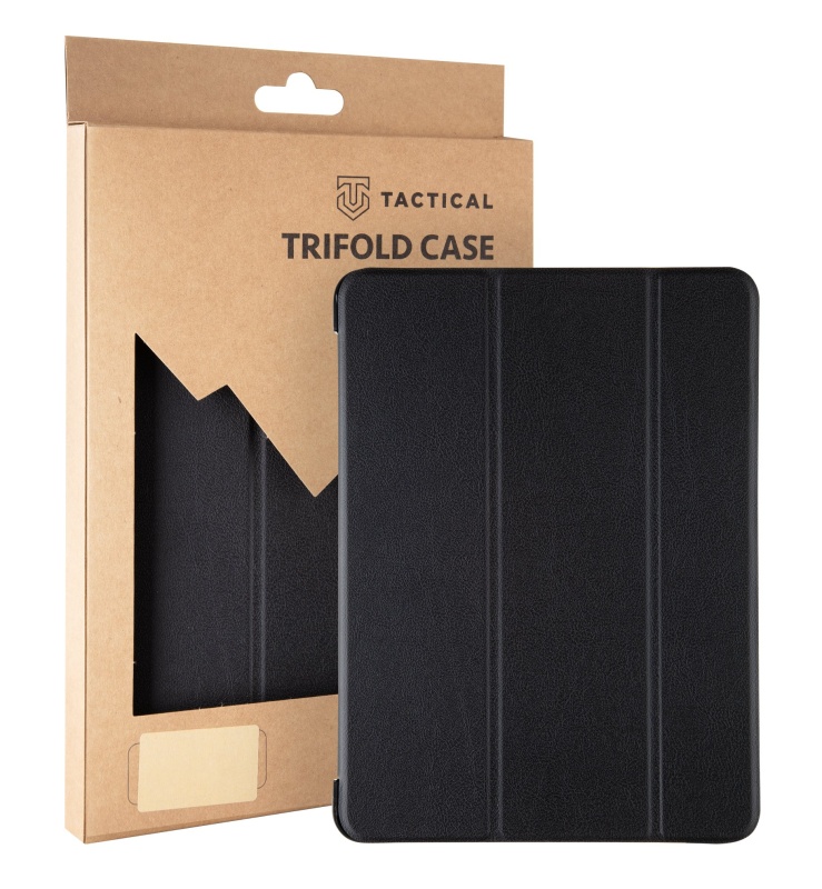 Tactical Book Tri Fold Pouzdro pro Samsung Galaxy Tab S7 FE 5G / S7+ 12.4 Black