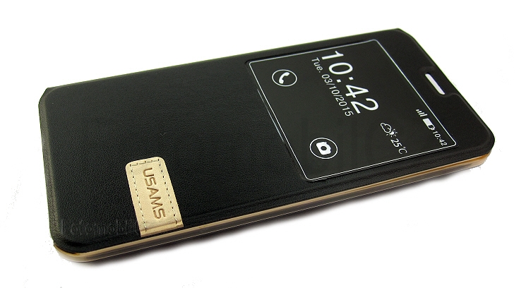 USAMS Muge S-View Pouzdro BLACK pro ASUS ZenFone 2 ZE500CL