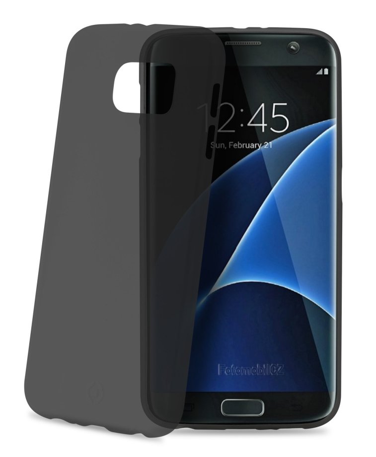 Ultra tenké TPU silikonové pouzdro CELLY Frost pro Samsung Galaxy S7 Edge, 0,29 mm, černé