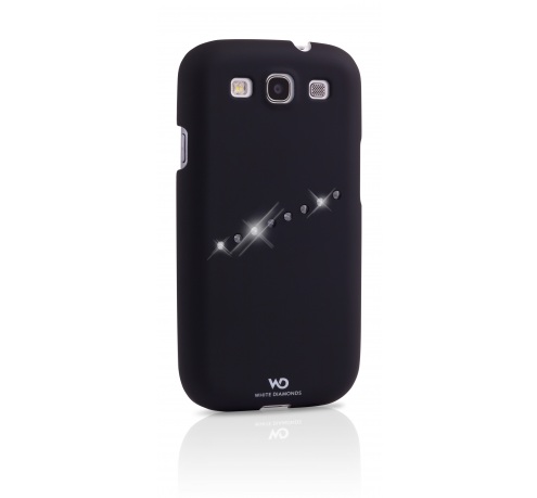 Výměnný kryt White Diamonds pro Samsung i9300 Sash Case Black
