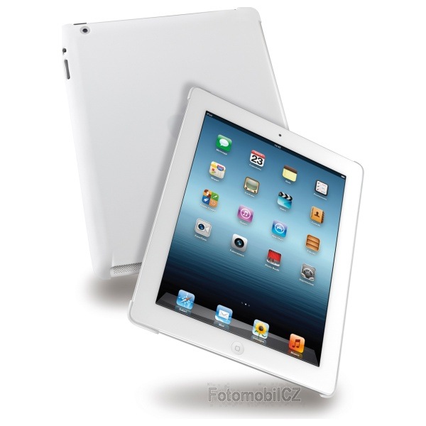 Zadní tenký kryt CellularLine LASER pro iPad 2, 3, 4,  bílý, kompatibilní se Smartcase