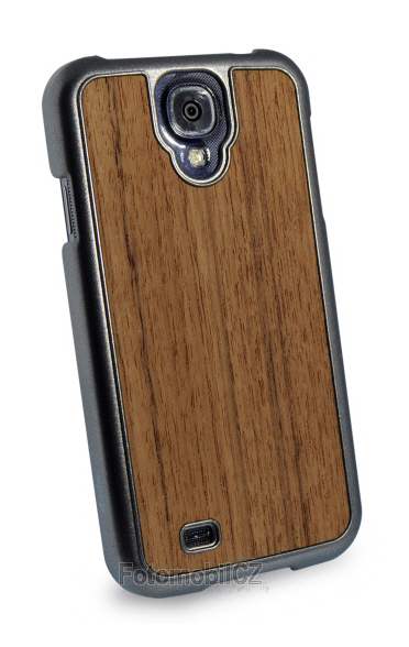 Zadní kryt Dado Design Natural Wood pro Samsung i9505 Galaxy S4, teakové dřevo, + fólie na displej