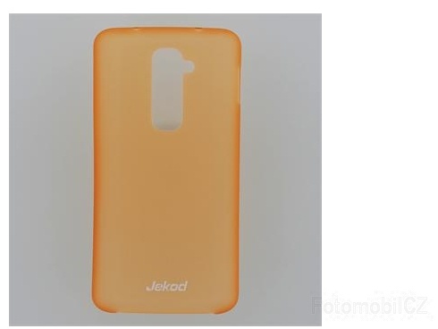 Pouzdro JEKOD PP ultratenký 0,3 mm kryt Orange + fólie pro LG D802 G2