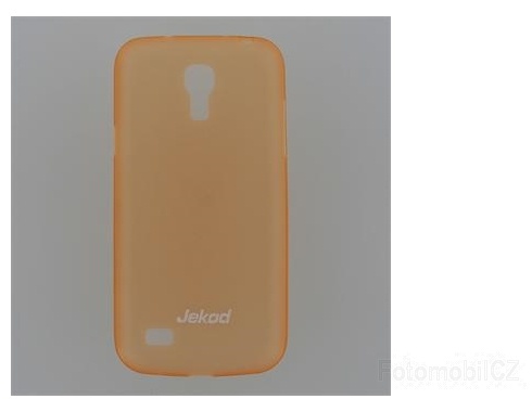 Pouzdro JEKOD PP ultratenký 0,3 mm kryt + fólie Orange pro Samsung i9195 Galaxy S4 mini