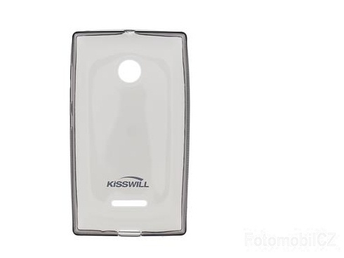 Kisswill TPU černé transparentní silikonové pouzdro pro Nokia Lumia 532