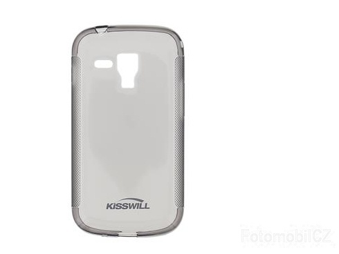 Kisswill TPU černé transparentní silikonové pouzdro pro Samsung S7580 Galaxy Trend
