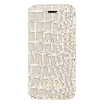 GUFLBKP6CRB Guess Croco knížkové pouzdro Beige pro iPhone 6 4.7