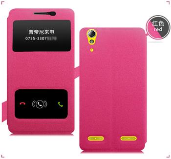 Pudini S-View Pouzdro PINK růžová barva pro Lenovo A6000 / A6010 (EU Blister)