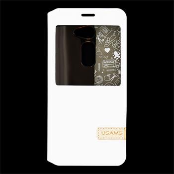 USAMS Muge S-View Pouzdro White pro ASUS ZenFone 2 ZE500CL