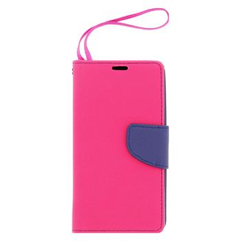 Fancy diářové Book Pouzdro PINK růžová barva / Navy pro Nokia Lumia 535