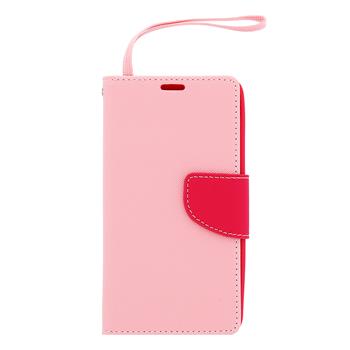 Fancy diářové Book Pouzdro PINK růžová barva / Hot PINK růžová barva pro Nokia Lumia 535