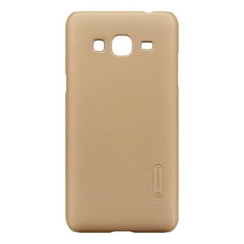 Nillkin Super Frosted Zadní Kryt GOLD zlatá barva pro Samsung J320 Galaxy J3 2016 + ochranné sklo