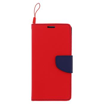 Fancy Diary Book Pouzdro Red/Navy pro Huawei Y6