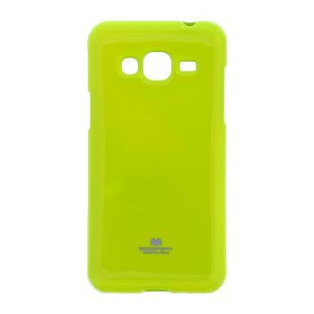 Mercury Jelly silikonové pouzdro pro Samsung J320 Galaxy J3 2016 Lime + ochranné sklo