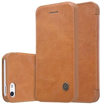 Nillkin Qin knížkové pouzdro Brown pro iPhone 5 / 5S / SE