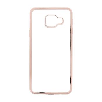 Kisswill TPU silikonové transparentní pouzdro / Rose GOLD zlatá barva pro Samsung A310 Galaxy A3 2016