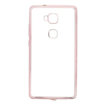 Kisswill TPU silikonové transparentní pouzdro / Rose GOLD zlatá barva pro Honor 5X