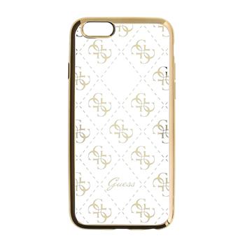 GUHCP6TR4GG Guess 4G TPU silikonové pouzdro GOLD zlatá barva pro iPhone 6 / 6S