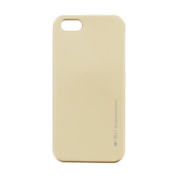 Mercury i-Jelly TPU silikonové pouzdro pro iPhone 5 / 5S / SE Metal GOLD zlatá barva