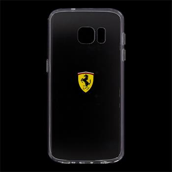 FEHCS7TR1 Ferrari Racing TPU silikonové pouzdro Transparent pro Samsung G930 Galaxy S7