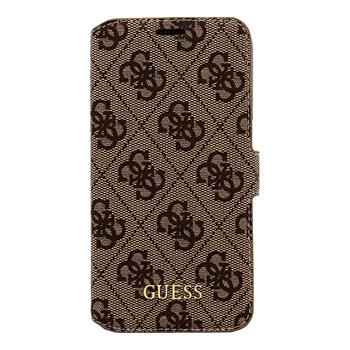 GUFLBKS74GB Guess 4G knížkové pouzdro Brown pro Samsung G930 Galaxy S7