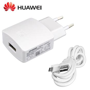HW-050200E3W Huawei USB Cestovní nabíječka + microUSB Datový Kabel WHITE bílá barva (Bulk)