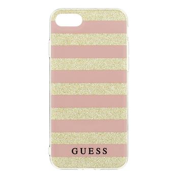 GUHCP7STGPI Guess Ethnic Chic Stripes 3D TPU silikonové pouzdro PINK růžová barva pro iPhone 7 / 8 / SE 2020 / SE 2022