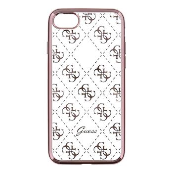GUHCP7TR4GRG Guess 4G TPU silikonové pouzdro Rose GOLD zlatá barva pro iPhone 7 / 8