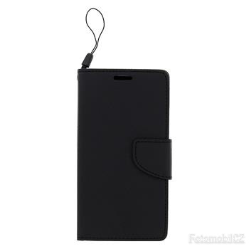 Fancy diářové Book Pouzdro Black pro Lenovo S1 Lite