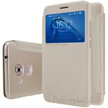 Nillkin Sparkle S-View Pouzdro GOLD zlatá barva pro Huawei Nova