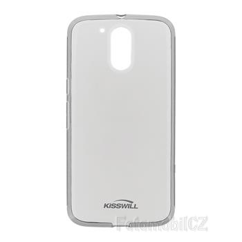 Kisswill TPU černé transparentní silikonové pouzdro pro Motorola G4
