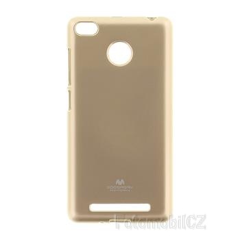 Mercury Jelly silikonové pouzdro pro Xiaomi Redmi 3S / 3 Pro GOLD zlatá barva
