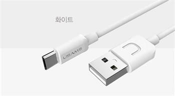 USAMS SJ098 Datový Kabel microUSB U Turn WHITE bílá barva