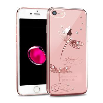 Stone Crystal Pouzdro Dragonfly Rose GOLD zlatá barva pro iPhone 7