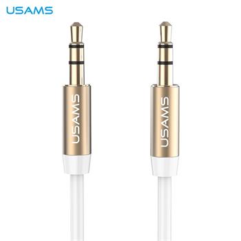 USAMS YP-01 Audio Kabel 3,5 / 3,5 mm WHITE bílá barva