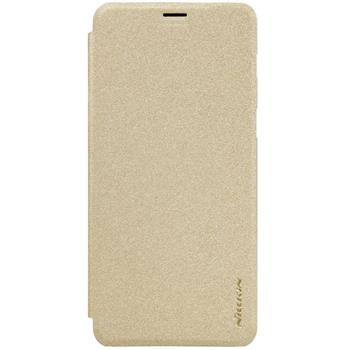 Nillkin Sparkle Folio Pouzdro GOLD zlatá barva pro Samsung A530 Galaxy A8 2018