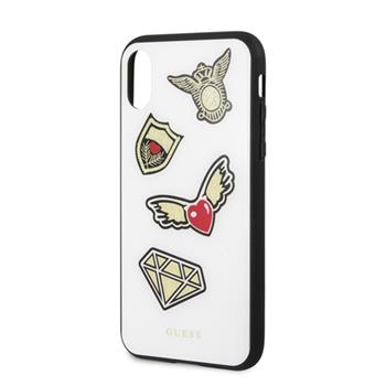 GUHCPXACCAWH Guess Iconic TPU silikonové pouzdro WHITE bílá barva pro iPhone X  /  XS